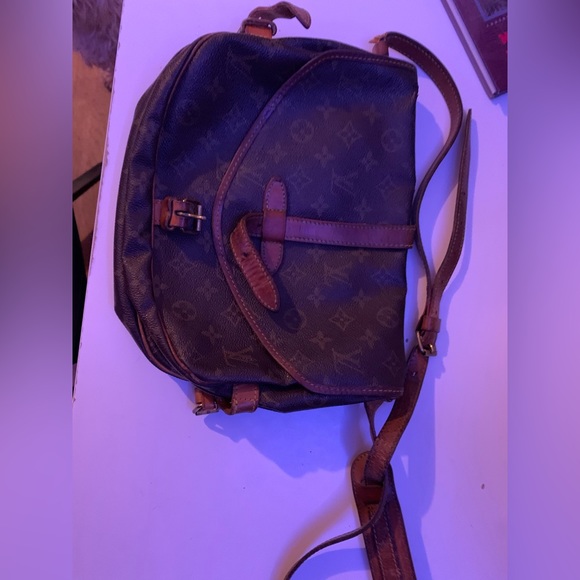 Authentic Vintage Louis Vuitton Saumur Satchel 35 double bag - Picture 6 of 15
